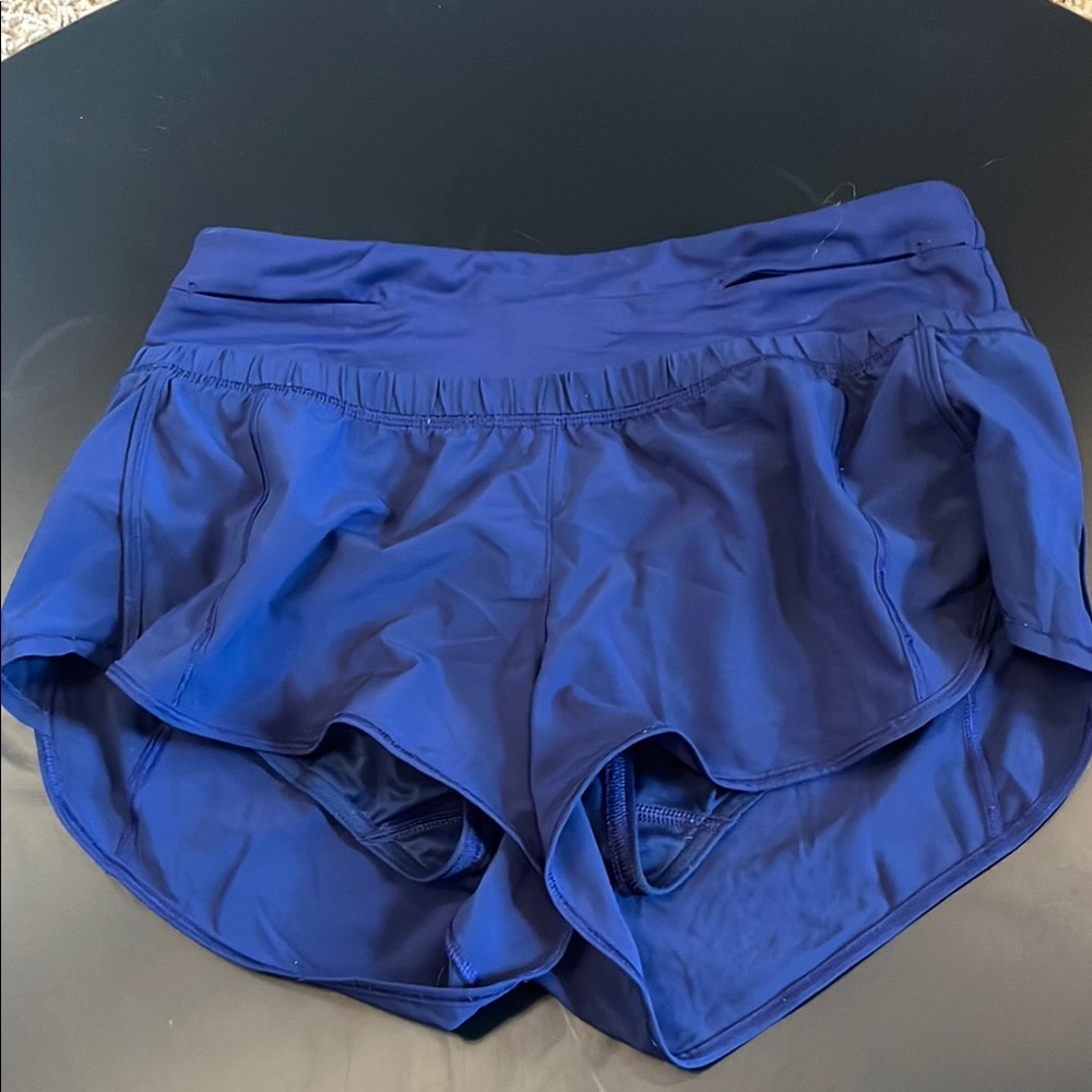 Lululemon Athletica Blue Athletic Shorts Lightweight Performance